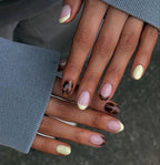 Handmade Custom Gel Press On Nails: Premium Quality, Handpainted, Trendy, Press Ons, Fake Nails, Glue On, Cute