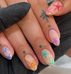 Handmade Custom Gel Press On Nails: Premium Quality, Handpainted, Trendy, Press Ons, Fake Nails, Glue On, Cute, Dopamine Y2K, Vacation Ocean