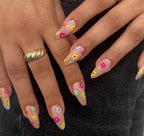 Handmade Custom Gel Press On Nails: Premium Quality, Handpainted, Trendy, Press Ons, Cute Summer Vacation, Mix Match Y2K