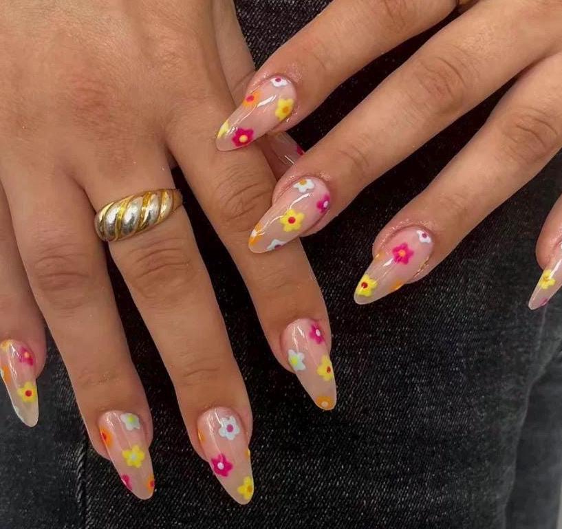Handmade Custom Gel Press On Nails: Premium Quality, Handpainted, Trendy, Press Ons, Cute Summer Vacation, Mix Match Y2K