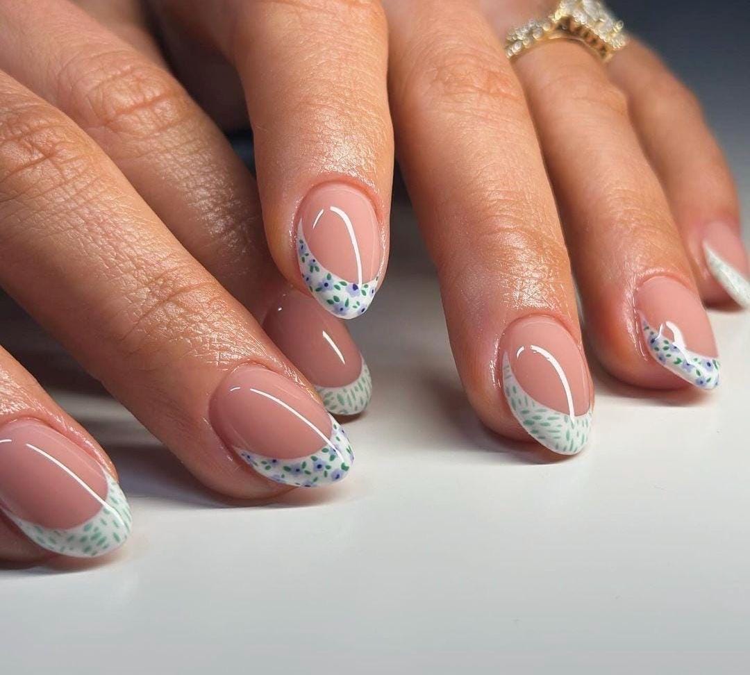 Handmade Custom Gel Press On Nails: Premium Quality, Handpainted, Trendy, Press Ons, Fake Nails, Glue On, Cute, French Tip, Floral