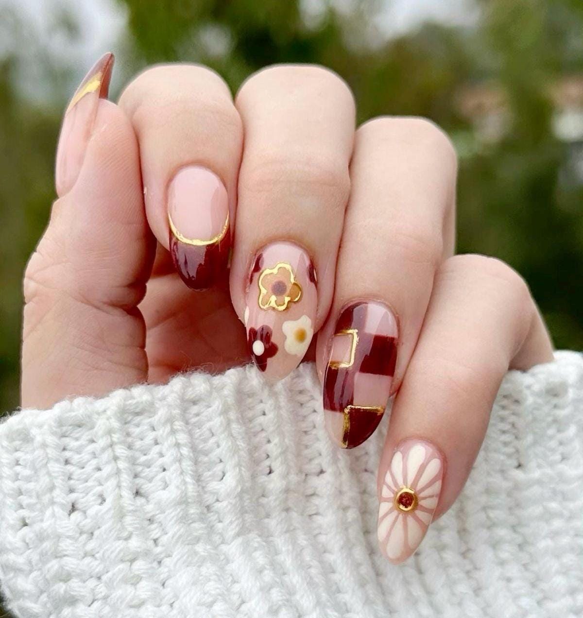 Handmade Custom Gel Press On Nails