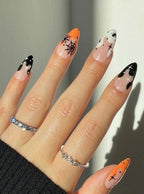 Premium Press On Nails: Custom Salon Quality, Handpainted, Trendy, Press Ons, Fall Autumn September October, Halloween Cute
