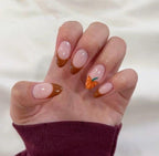 Premium Press On Nails: Custom Salon Quality, Handpainted, Trendy, Press Ons, Fall Autumn September October, Halloween Cute