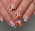 Premium Press On Nails: Custom Salon Quality, Handpainted, Trendy, Press Ons, Fall Autumn August October, Halloween Snoopy, Cute Peanuts