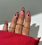Premium Press On Nails: Custom Salon Quality, Handpainted, Trendy, Press Ons, Fall Autumn September October, Halloween Cute