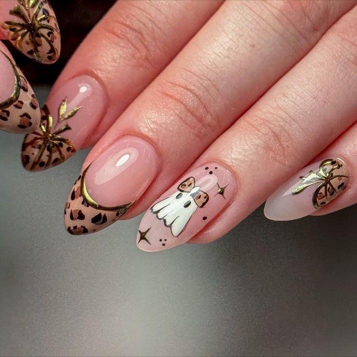 Premium Press On Nails: Custom Salon Quality, Handpainted, Trendy, Press Ons, Fall Autumn September October, Halloween Cute