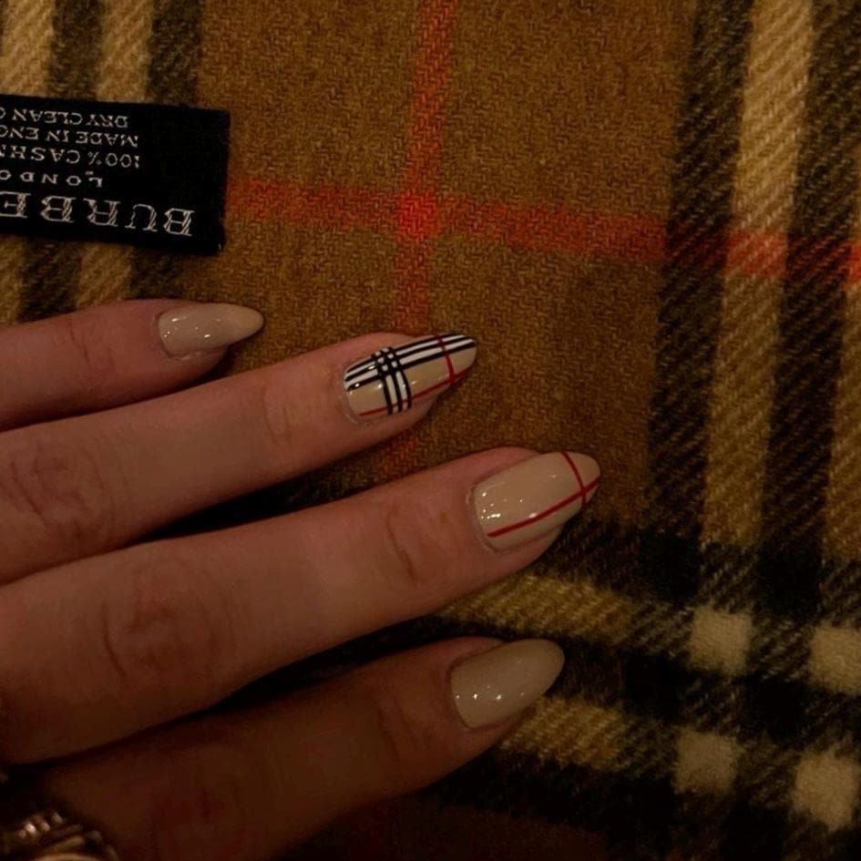 Premium Press On Nails: Custom Salon Quality, Handpainted, Trendy, Press Ons, Glue On, Fall Autumn, August October, Cozy Sweater, Classy